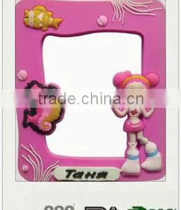 Customized 3d Photo Frame Embossed Soft PVC Photo Frame thumbnail-1
