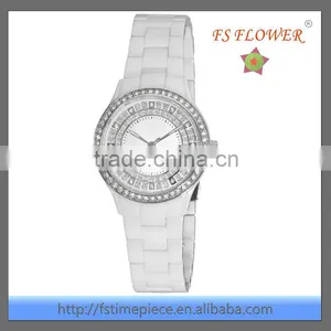 Graceful Lady Fashion Ceramic Watch Diamond Montre Femme thumbnail-1