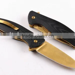 OEM Golden Blades Hunting Military Knife With G10 Handle thumbnail-2