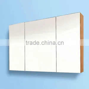 Wooden Bathroom Mirror Cabinet Mirrored Shaving Cabinet thumbnail-5