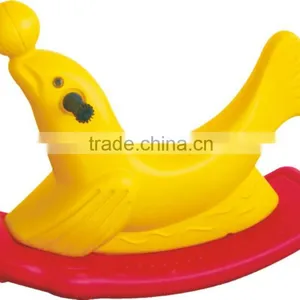Double-color Children Plastic Dolphin Rocking Horse thumbnail-1