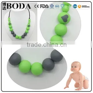 Personalized Teething Amber Necklace Silicone Necklace thumbnail-6