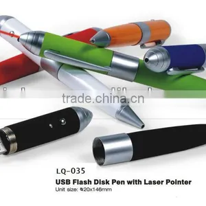 Usb Flash Drive Laser Pointer Ball Pen Usb 2.0, Different Shape Usb Stylus Pen Drives thumbnail-1