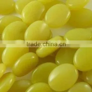 13*18mm Natural Oval Smooth Lemon Jade Semi-precious Beads thumbnail-1
