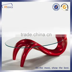 Best Sale Indoor Furniture Tempered Glass Coffee Table Tea Table CT-037 thumbnail-5