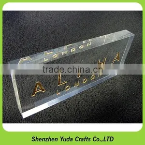 Factory Price Acrylic Logo Blocks With Base Printing Plexiglass Name Plate thumbnail-5