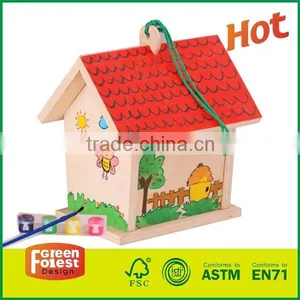 Preschool Wood Crafts Bird House thumbnail-1