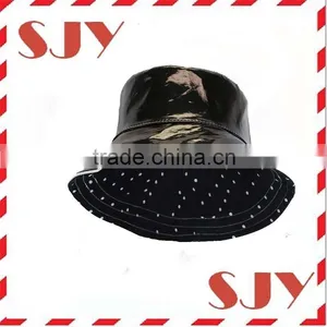 Wholesale Funny Waterproof Folding Bucket Rain Hat thumbnail-1