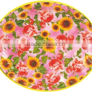 Oval Plastic Golden Line pp Fruit Plate thumbnail-1