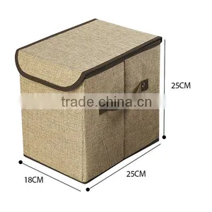 Linen Storage Eco-friendly Shower Caddy 16x16x16 Storage Cube Clothes Storage Boxes Amazon Fabric Cosmetic Organizer Folding thumbnail-2