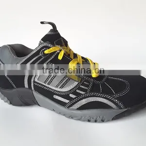Pu Sole Leather Safety Shoes Steel Toe Cap Gaomi thumbnail-5
