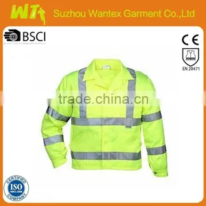 OEKO-TEX TC Woven Twill Solid Yellow Workwear Jacket thumbnail-1