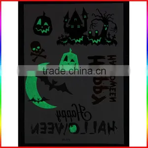 Halloween Late Night Party Glow in the Dark Temporary Body Tattoo Sticker thumbnail-1