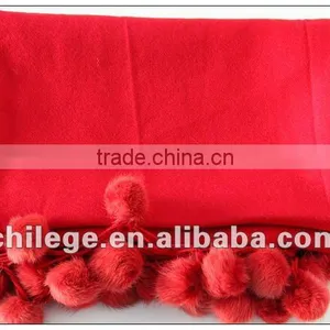 100% Wool Print Scarf With Jewllery thumbnail-1