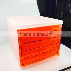 Hot Selling pp Plastic Office 5 Drawers Filing Cabinet thumbnail-1