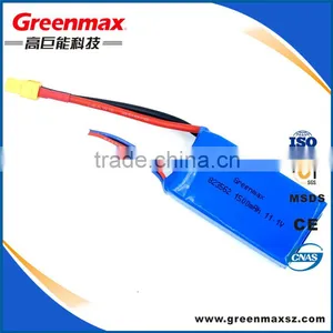 High Quality 11.1v Rc Drone Battery Lipo Battery 1500mah 35c-90c thumbnail-2