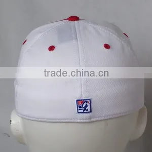 Spandex Cotton and Mesh Flex Fitted Cap With Embroidery thumbnail-3