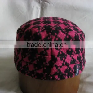 High Quality Ladies Fashion Cap With Leather Trims thumbnail-5