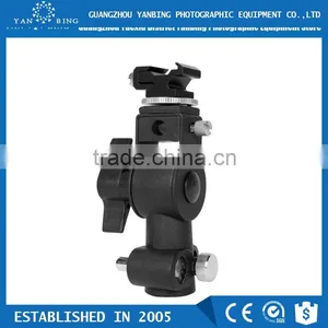Full-function Camera Flash Lamp D-shape Hot Shoe Socket Bracket for Flash Trigger Light Stand and Umbrella thumbnail-1