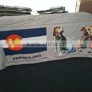 Whosale Polyester Rectangular Type Table Cover With Logo thumbnail-4