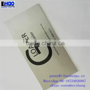 Custom Brushed Silver Metal Brand Logo Label, Self Adhesive Aluminum Stickers thumbnail-5
