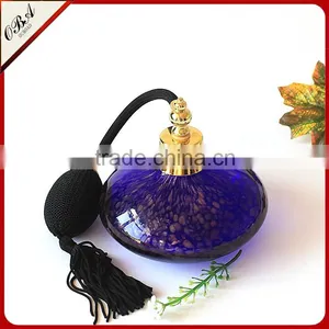 150ml High Quality New Design Hot Sale Big Capacity Blue Airbag Glass Perfume Bottle thumbnail-2