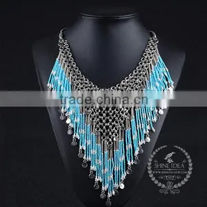 High Quality Vintage Rhinestone Chunky Statement Necklace Tin Alloy Fashion Women Pendant Necklace 6390079 thumbnail-2