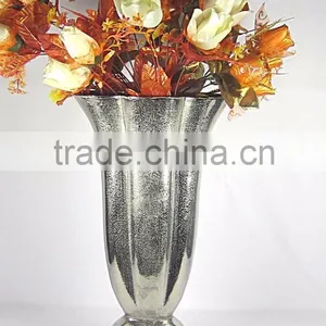 Designer Glass Aluminium Flower Vases Used For Wedding And Birthday Party Decoration thumbnail-1