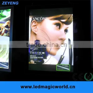 High Quality Aluminum Slim LED Metal Sign Frame With Rider thumbnail-1