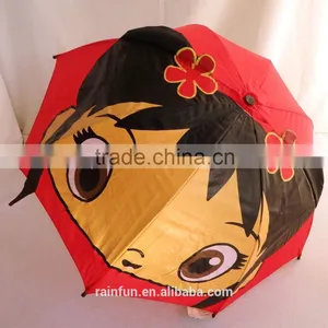 Cartoon Girl Safety Cartoon Umbrella Children Umbrella thumbnail-1