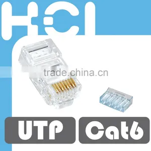Network Solution EZ RJ45 8P8C UTP Solid and Stranded Modular Plug for Cat 6 Cable thumbnail-1
