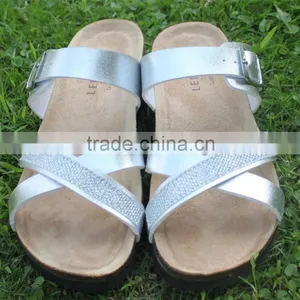 2015 Summer Leather Buckle Cork Outsole Ladies Comfortable Sandal thumbnail-4