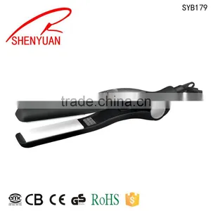 Low Price Lady Ceramic New Design Hair Straightener LED Temperature Display Hair Crimper Salon thumbnail-1