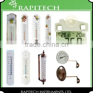 Gardening Indoor Outdoor Plastic Wooden Metal Wall Thermometer thumbnail-3