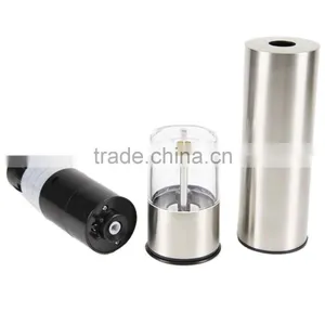 Automatic Stainless Steel Battery Operated Salt or Pepper Mill and Grinder thumbnail-4