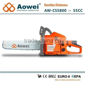 55cc Chainsaw, CS5800 Chain Saw, CE/EMC Approved, Petrol Saw thumbnail-1