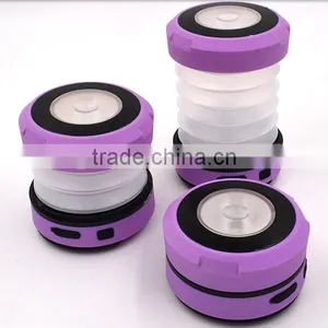 USB Hand Crank Dynamo Rechargeable Foldable Plastic LED Camping Lights With Mobile Phone Charger thumbnail-5