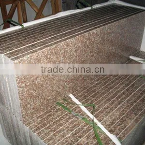 G687 Peach Red Indoor Granite Stair Steps Polished Bevelled thumbnail-6