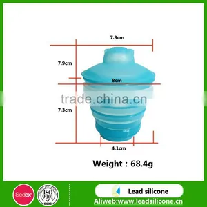 Food Grade Material Unbreakable Collapsible Silicone Baby Cup With Lid thumbnail-2