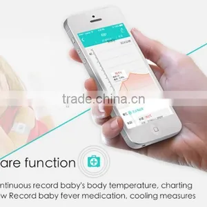 New Bluetooth Smart Thermometer With High Temporature Alarm, Wearable Electric Thermometer for Baby thumbnail-5