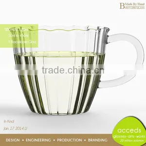 Hand Made Pyrex Cup Fancy Drinking Glass thumbnail-1