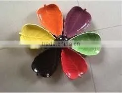Stock 6pcs Dinner Dish Set , Colorful Ceramic Plate Set Close Out , Porcelain Dish Set With Hanger thumbnail-4