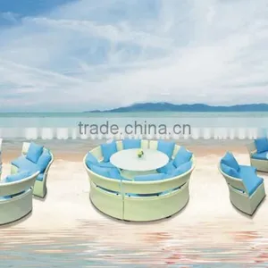Round Combination Floor Sofa Lounge Suite for Garden thumbnail-1