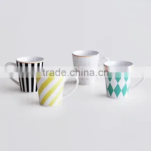 12OZ Stoneware "V"-Shanpe Promotional Coffee Mug thumbnail-1