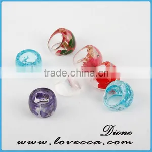 Cute Multicolor Pressed FlowerJewelry Resin Ring thumbnail-5