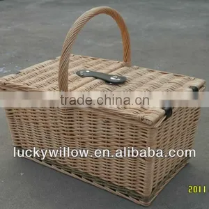 Wholesale Large Wicker Storage Basket With Lids and Handle thumbnail-1