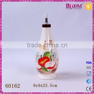 Kitchen Custom Glazed Ceramic Oil and Vinegar Bottle thumbnail-1