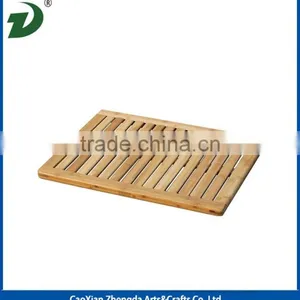 Fancy Bamboo / Wooden Bath Mat / Shower Floor / Shoe Tray thumbnail-1
