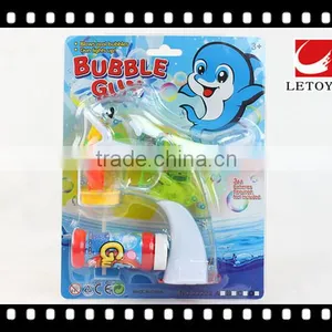 Factory Supply Safe Summer Toys Plastic Transparent Bubble Gun With Light thumbnail-1
