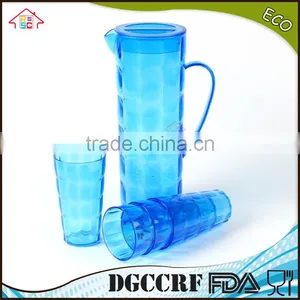 NBRSC Set of 5 Pcs Plastic ps Cold Water Jug Drinking Water Kettle Tea Pot Water Jug With Cups thumbnail-5